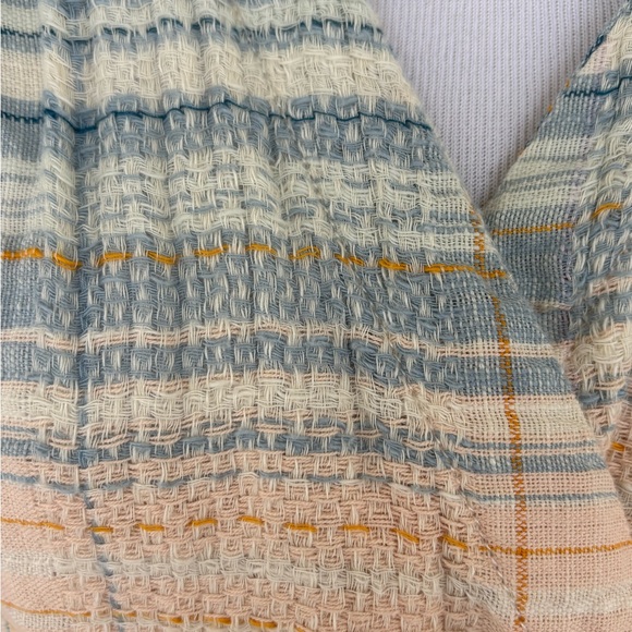 Free People We The Free Maldives Surplice Wrap Top Medium Crop Shirt - Picture 6 of 6